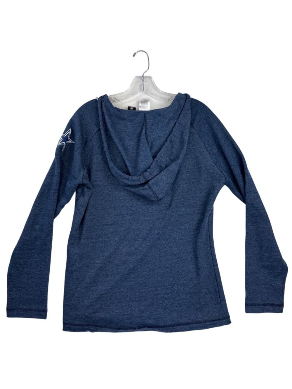Dallas Cowboys Hoodie Women's L Blue V Neck Long Sleeve NFL Team Apparel - Picture 11 of 11